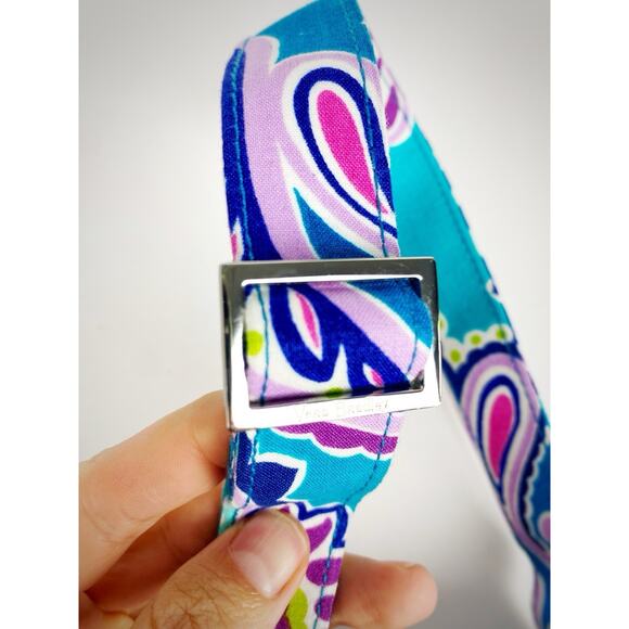 NWT Vera Bradley Trio Zip Hipster Crossbody Waikiki Paisley 24430-N11 Blue - Picture 8 of 8